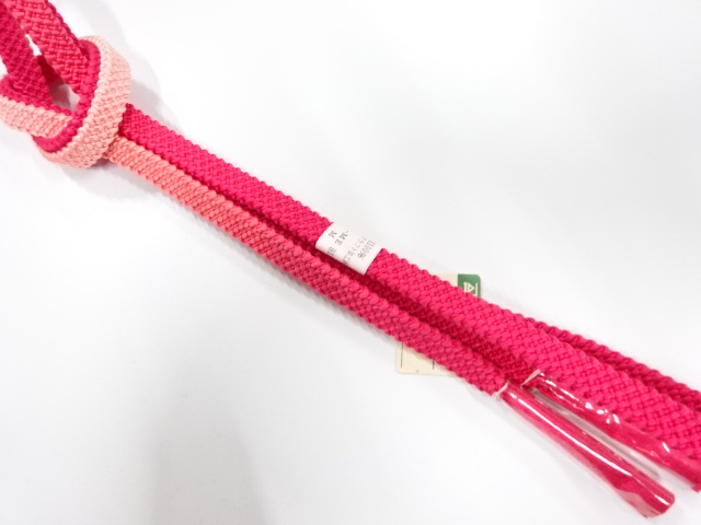 未使用品　正絹　手組帯締め